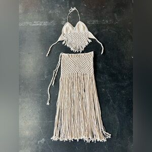 Handmade Two Piece Set- Beige